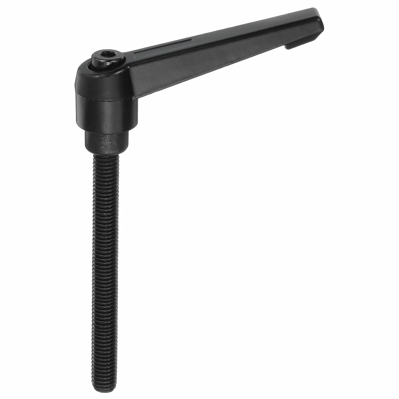 QUARKZMAN M8 x 80 mm regulowany uchwyt mocujący męski przycisk grzechotki zwalniający dźwignia blokująca, regulowana metalowa rączka do tokarki maszyn, czarna