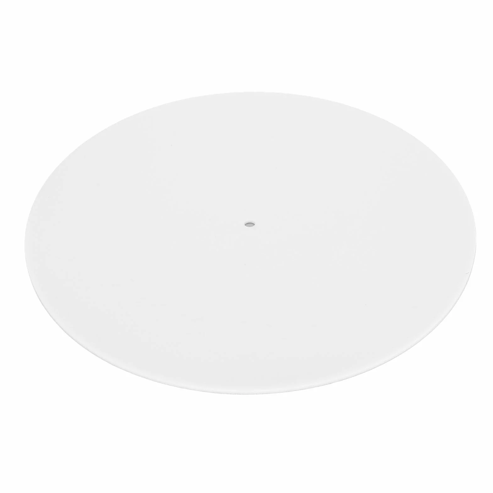 Mata Gramofonowa Płyta Talerzowa Slipmat, Slipmat Talerzowy do 12-calowego Gramofonu Winylowego w Stylu Vintage, Redukuje Hałas Powodowany Przez Kurz Statyczny (WHITE)