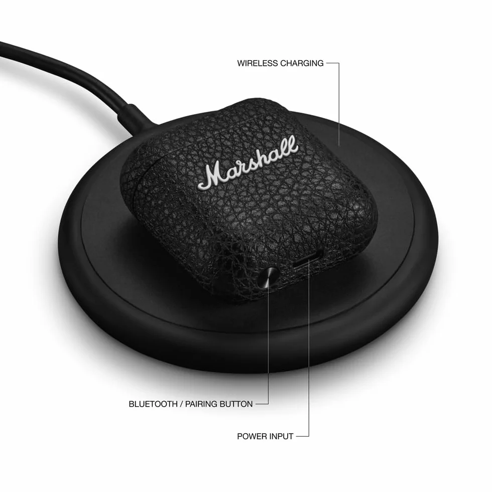 Marshall Minor IV Bezprzewodowe słuchawki Bluetooth, słuchawki douszne - czarne
