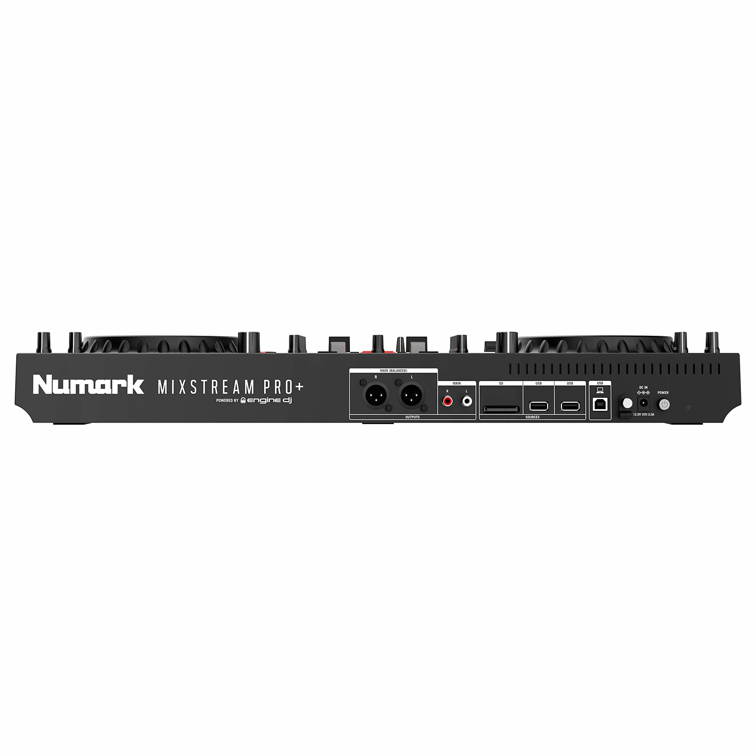 Numark Mixstream Pro+ Kontroler DJ z separacją stemów, 2 deckami, Wi-Fi, mikserem, ekranem 7″ i głośnikami, kompatybilny z Serato i Virtual DJ