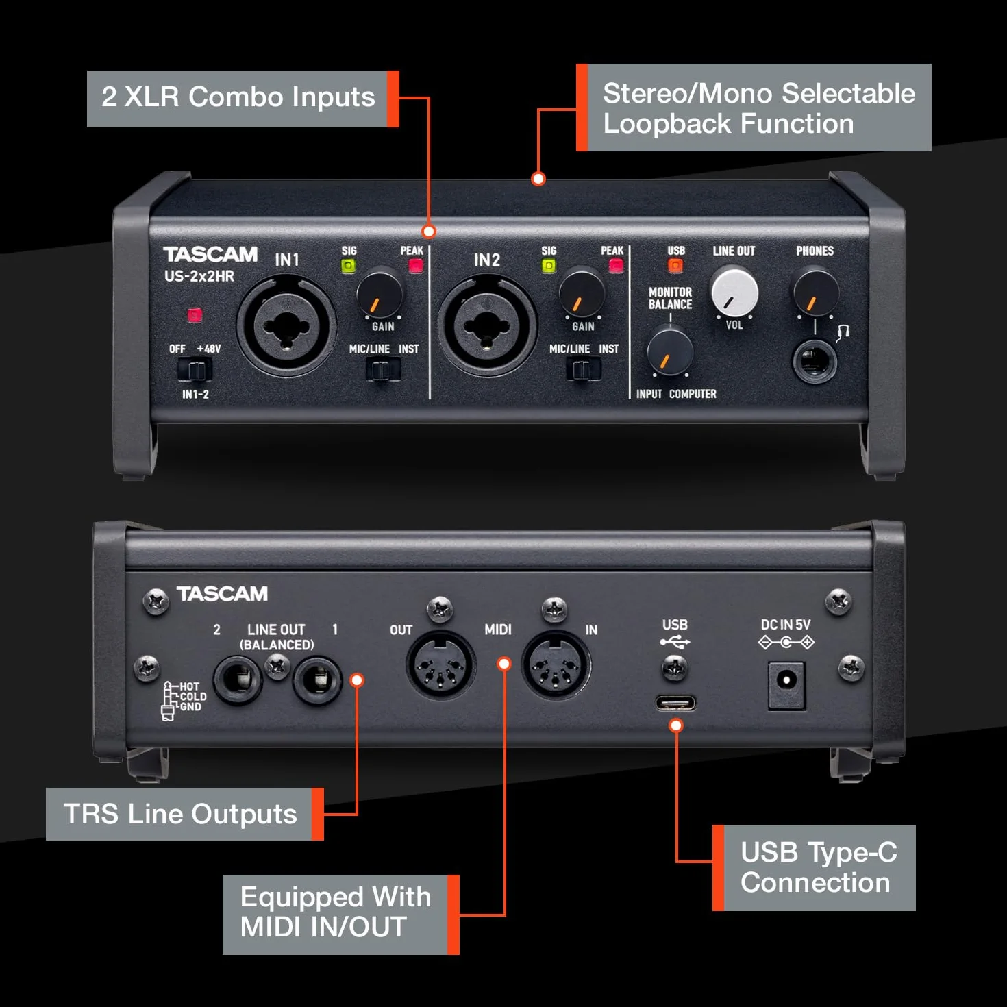 TASCAM US-2X2HR