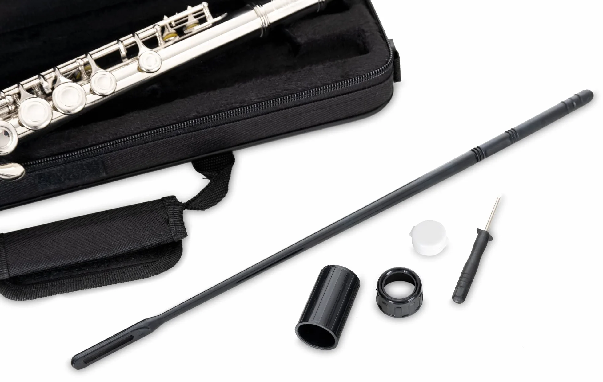Classic Cantabile FL-100 flet poprzeczny z mosiądzu wysokoniklowego posrebrzanego, zamknięte klapy, e-mechanika, przesunięte G, strojenie C