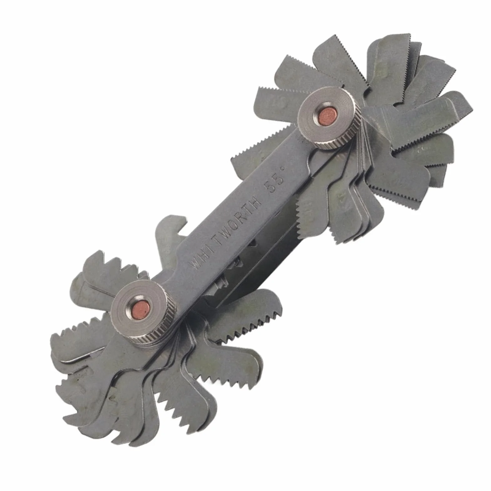 51/52 Stücke Edelstahl Schraube Pitch 60 und 55 Grad Gewinde Plug Gage Messwerkzeug Metrisch + imperial (52 stück)(Metric+ imperial (52pc))