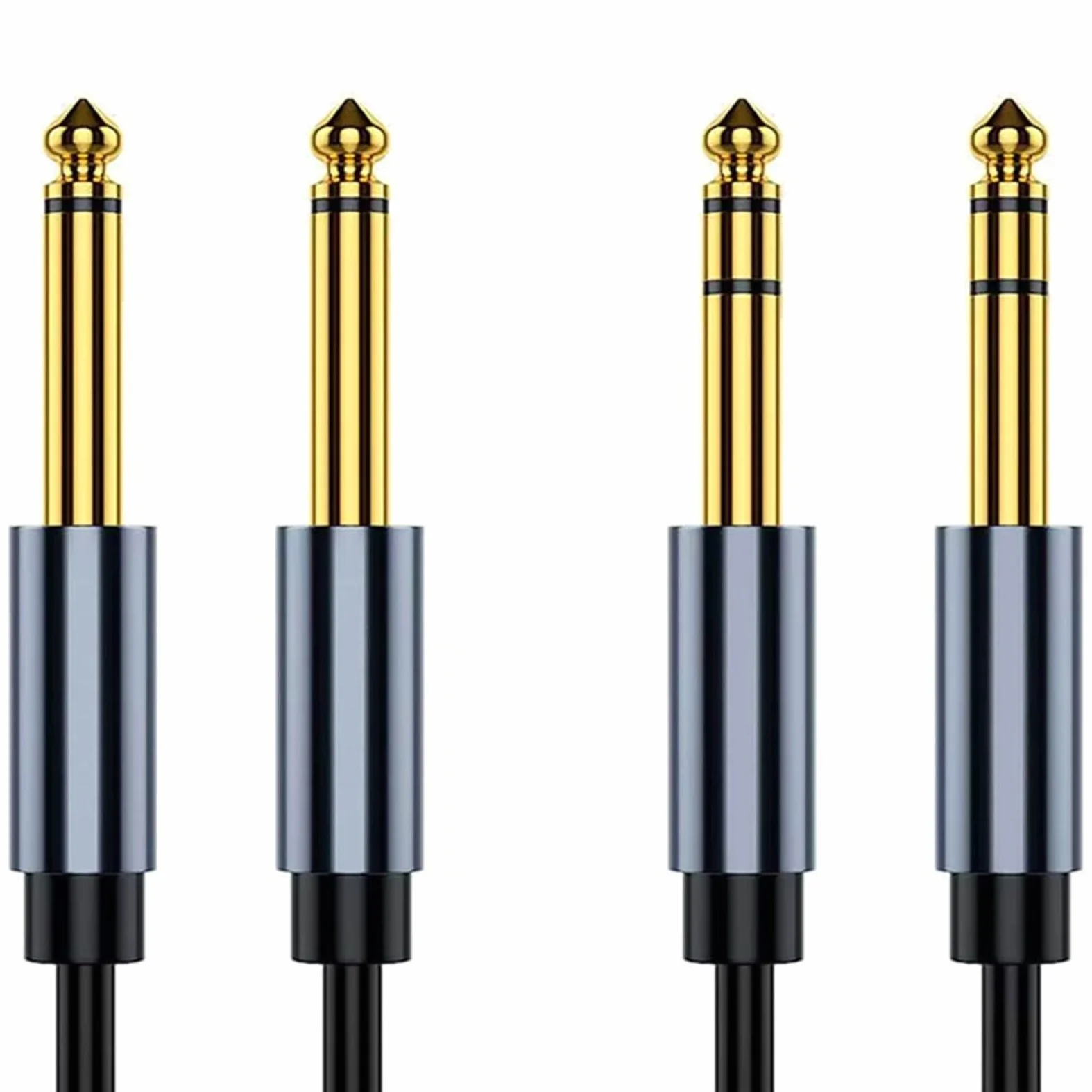 Przewód połączeniowy audio Kabel gitarowy 6,35 mm z męskiego na męskie, wzmacniacz miksujący głośniki, wiele rozmiarów(Ts and Trs,5m)
