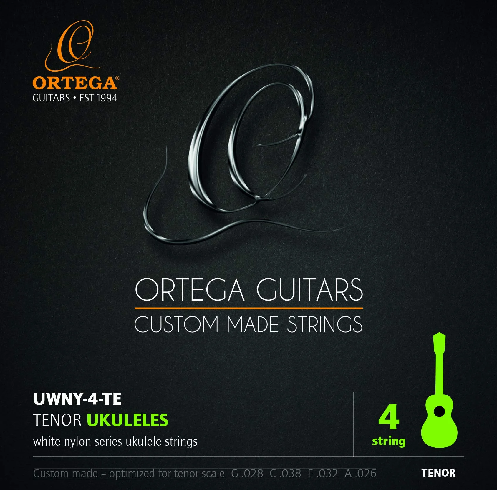 Struny ORTEGA - do ukulele Tenor (UWNY-4-TE)