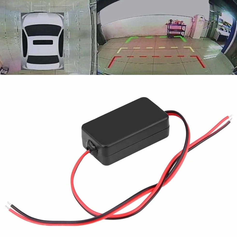 DEWIN filtr kamery cofania, 12 V DC, przekaźnik mocy, filtr kondensatora, prostownik