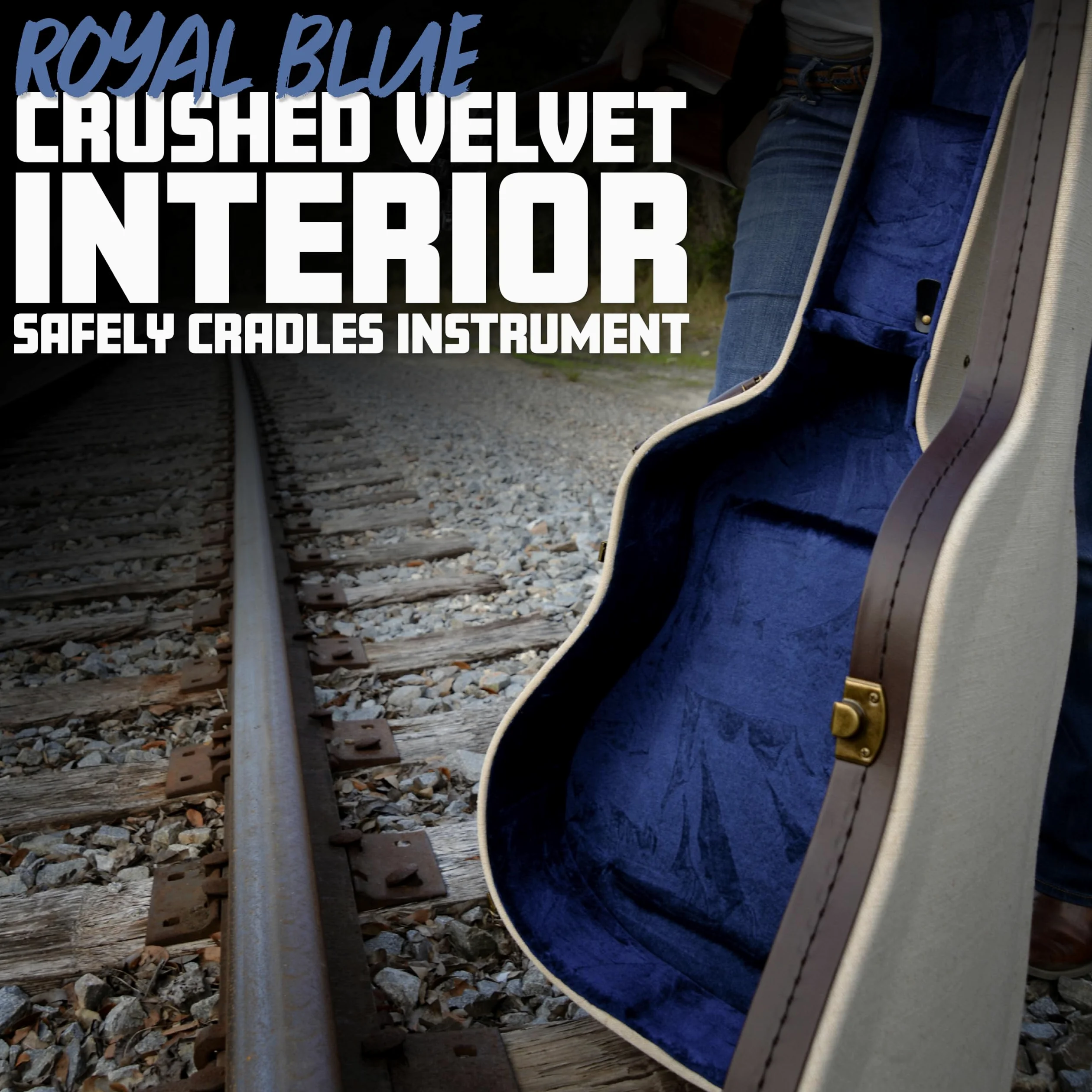 Gator Cases Journeyman seria Deluxe drewniana walizka do gitary akustycznej Dreadnaught, beżowa (GW-JM DREAD), beżowy, Dreadnought-Gitarre, dreadnought gitara