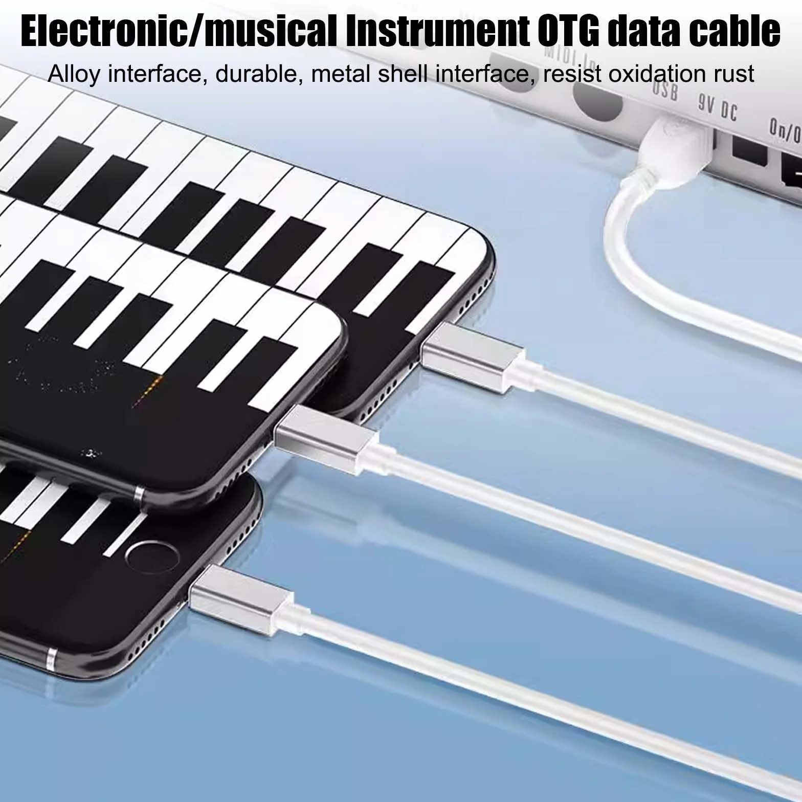 Kabel USB C na USB B Midi 3 w 1, kabel USB OTG typu C na USB B, kabel do drukarki do iPhone'a, iOS, kontrolera Midi, interfejsu audio, klawiatury midi, elektronicznego instrumentu muzycznego,