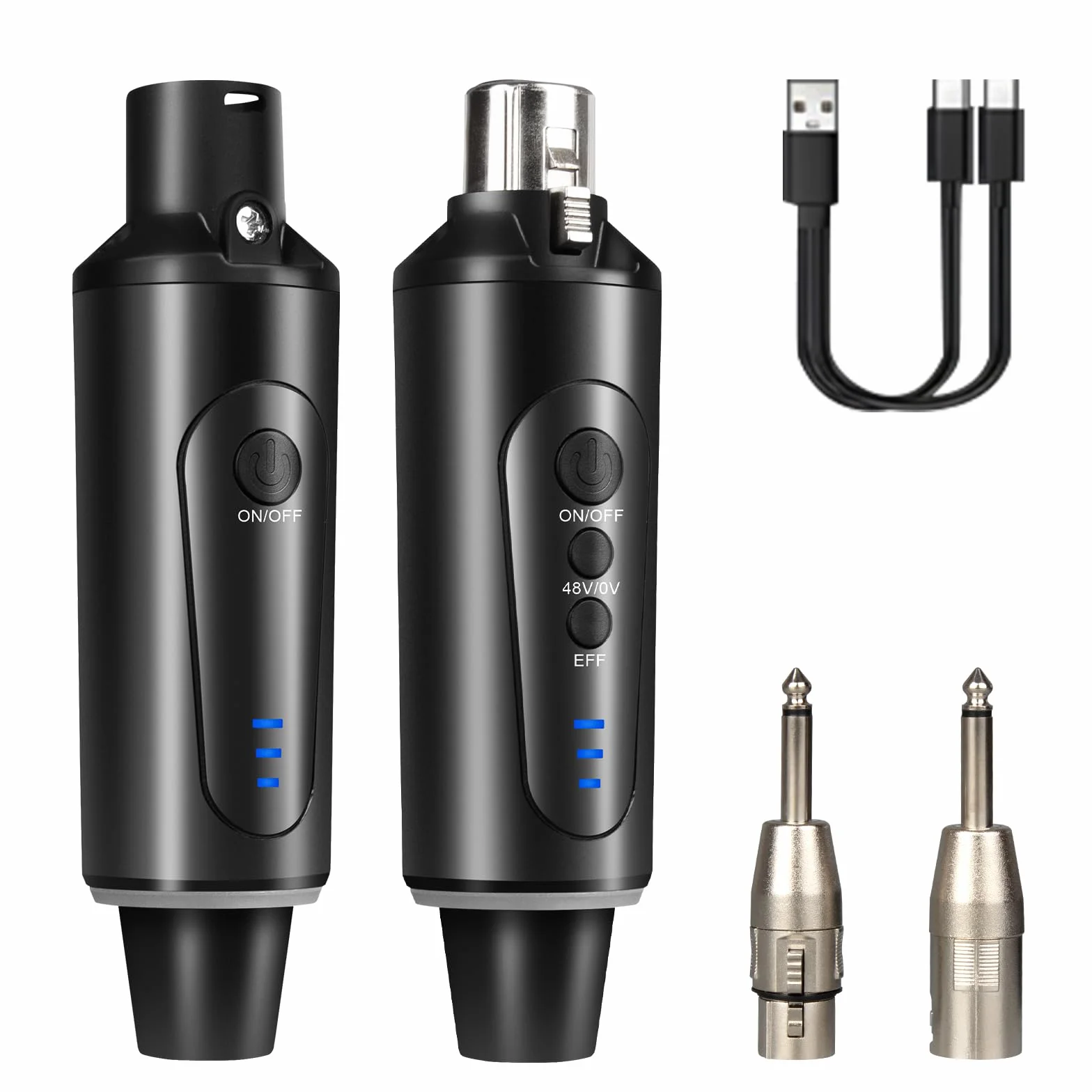 Depusheng S5 System mikrofonu bezprzewodowego, nadajnik gitarowy, wtyczka XLR, zasilanie fantomowe 48 V