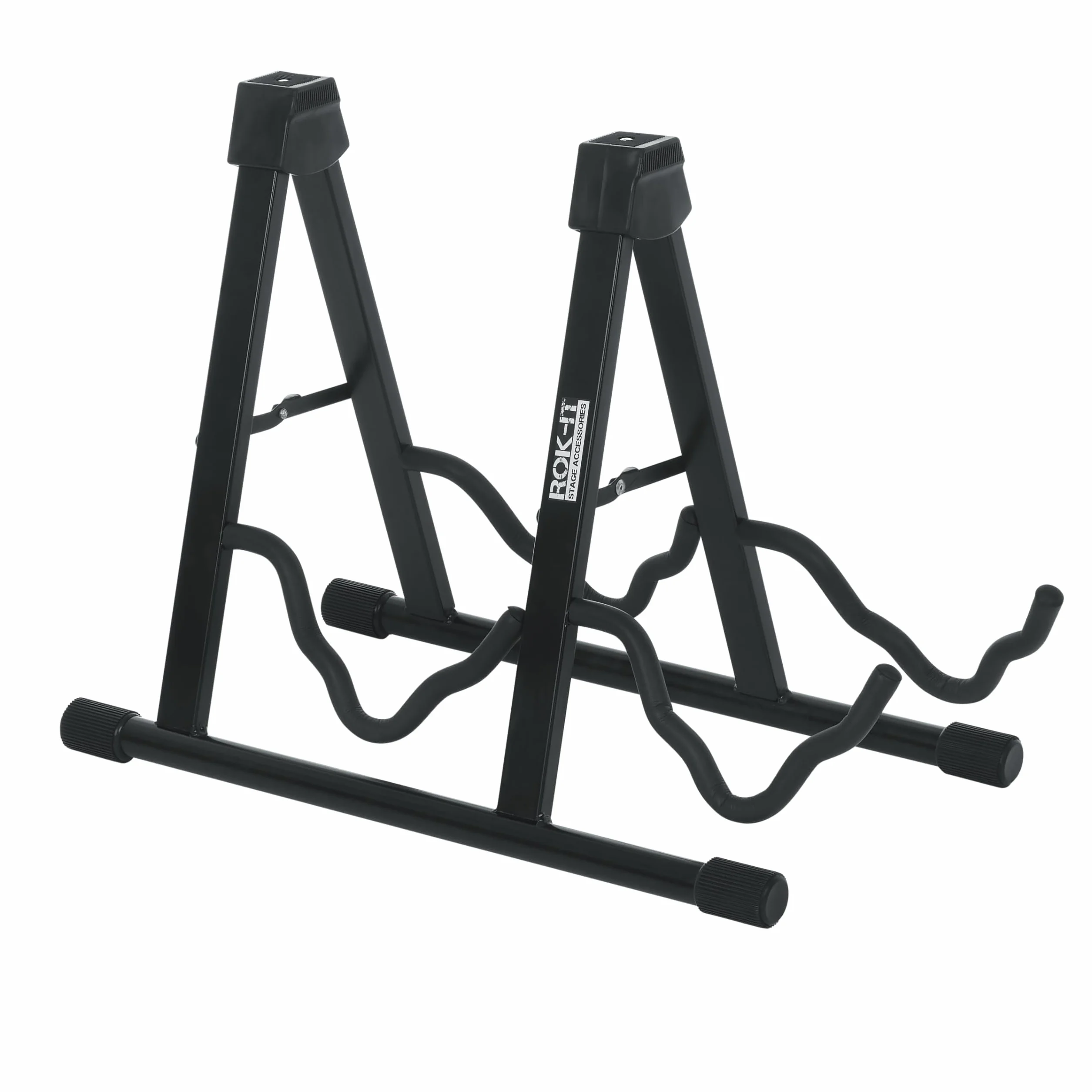 Gator Frameworks Rok It Podwójny stojak na gitarę w kształcie litery A; mieści większość standardowych gitar elektrycznych i akustycznych (RI-GTRAU2X)