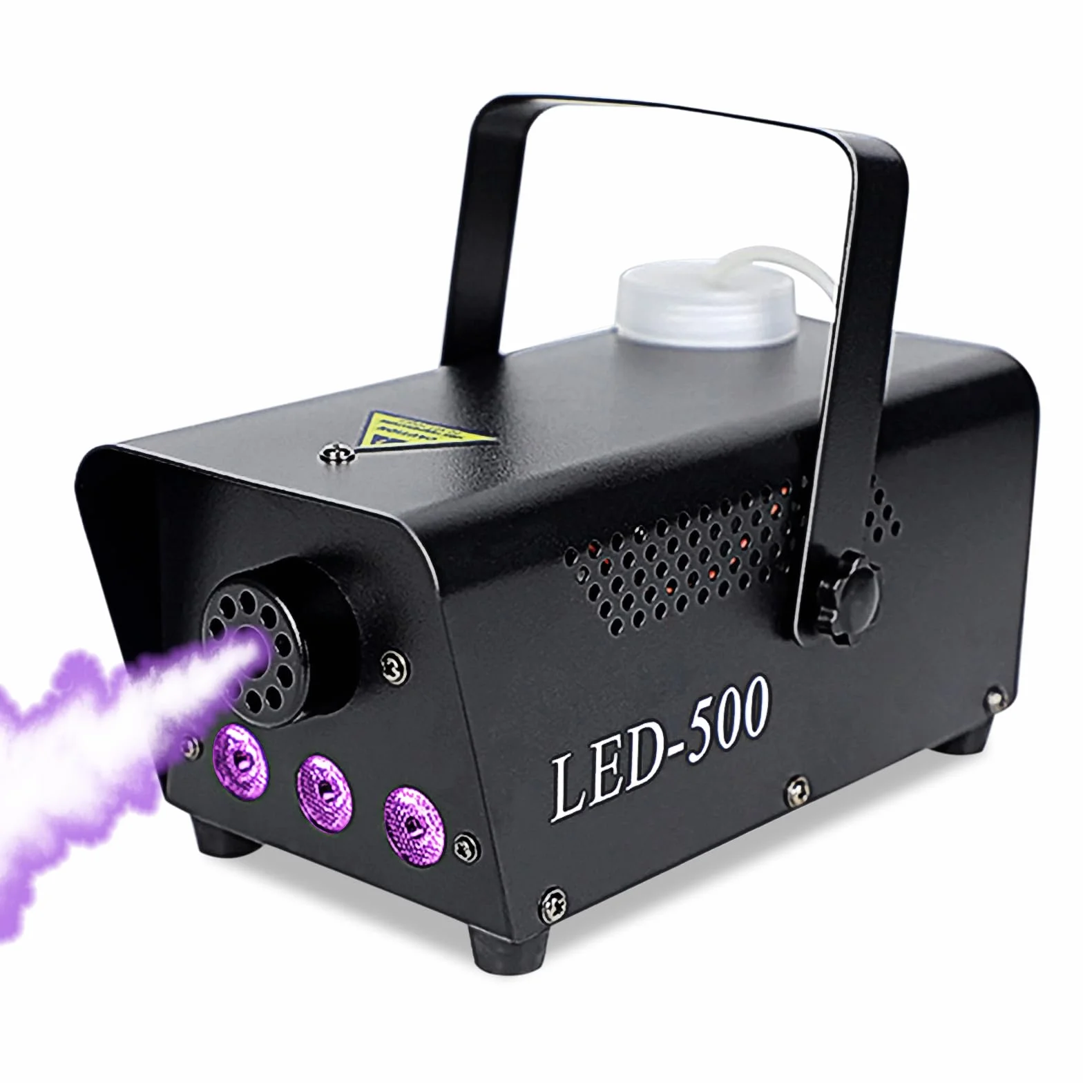 Maszyna do wytwarzania mgły, 500 W, z 3 diodami LED RGB, przenośna maszyna do palenia z pilotem zdalnego sterowania, maszyna do mgły outdoorowej, na imprezę, wesele, efekt sceniczny, dyskoteka,