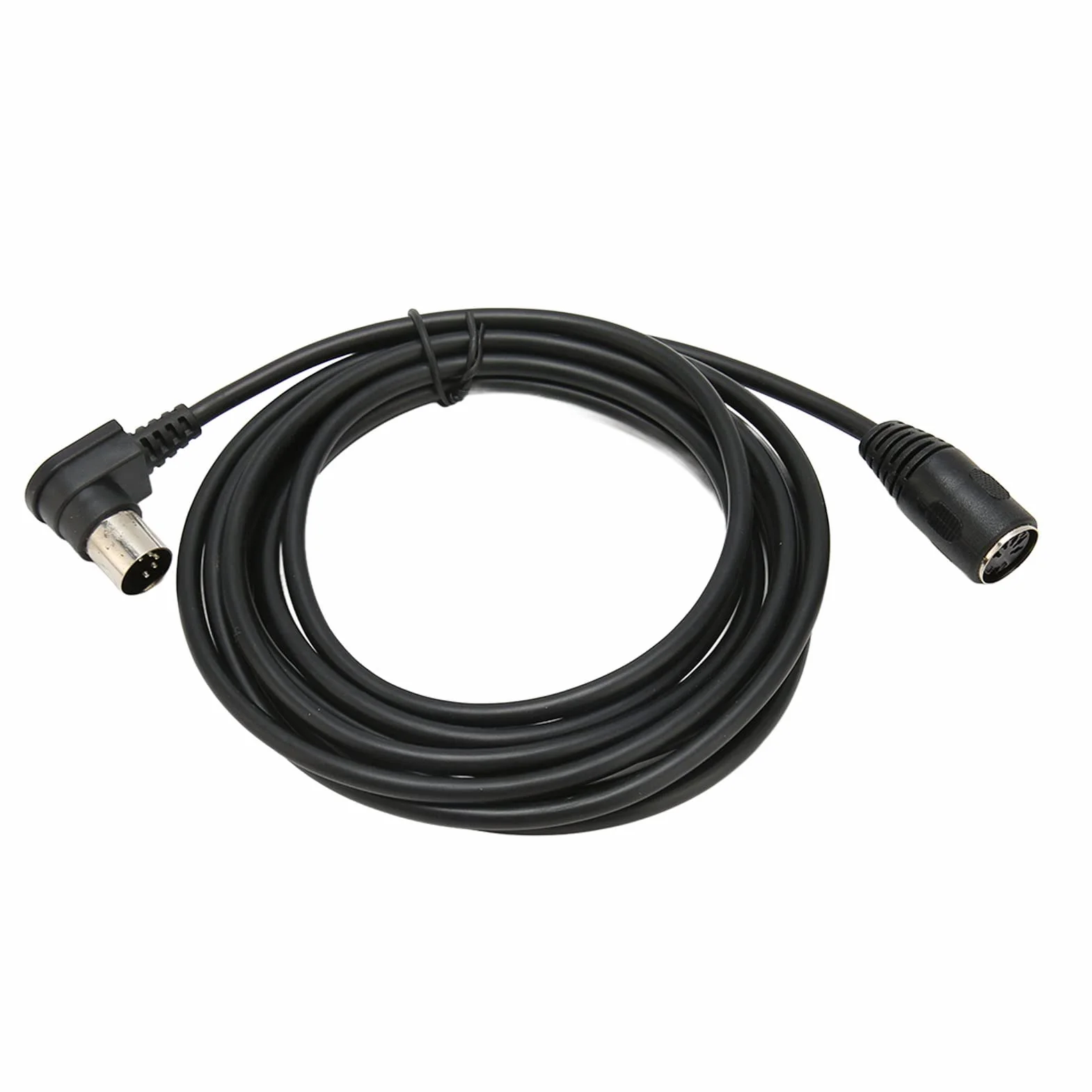 SUNGOOYUE Kabel Przedłużający MIDI DIN 90 Stopni, 5-pinowy Kabel Adapterowy MIDI DIN Męski na żeński z Wytrzymałym Interfejsem do Kontrolerów, Instrumentów, Syntezatorów, Sam