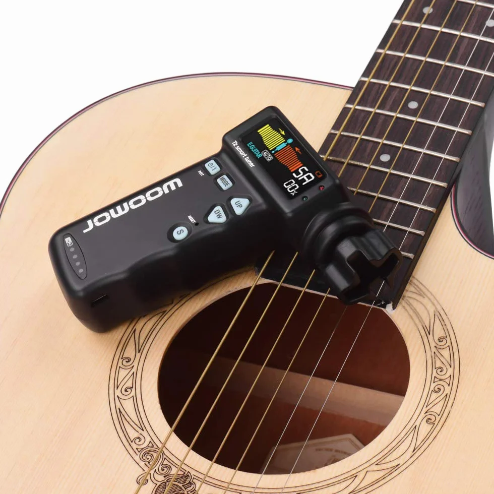 T2 wielofunkcyjny inteligentny stroik gitarowy Peg String Winder do gitary ukulele strojenie chromatyczne wbudowany akumulator litowy, automatyczny system tuningu