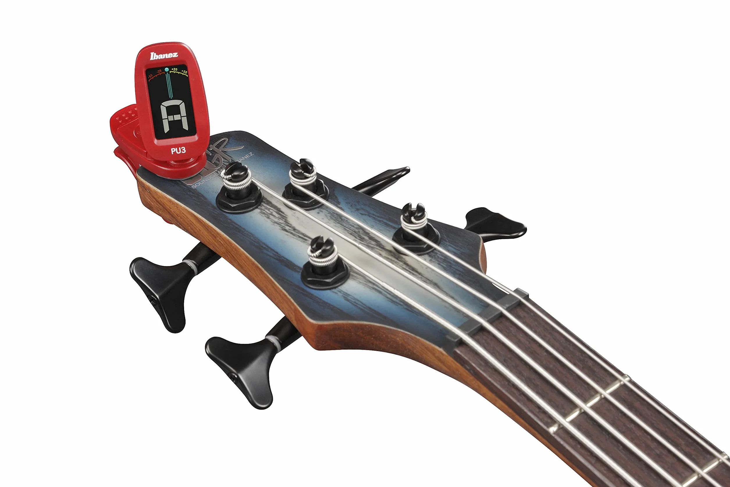 Ibanez stroik chromatyczny/automatyczny z klipsem - czerwony (PU3-RD)