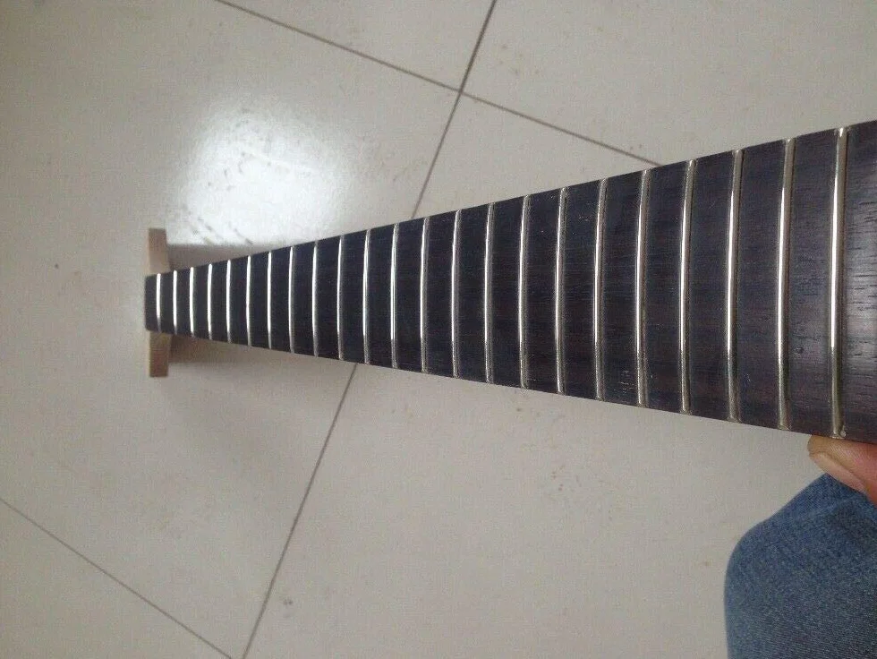 Szyja do gitary elektrycznej 24 progi 30 cali krótka gitara basowa zamiennik palisander podstrunnica wiosło głowa gitara projekt części baryton szyjki gitarowe