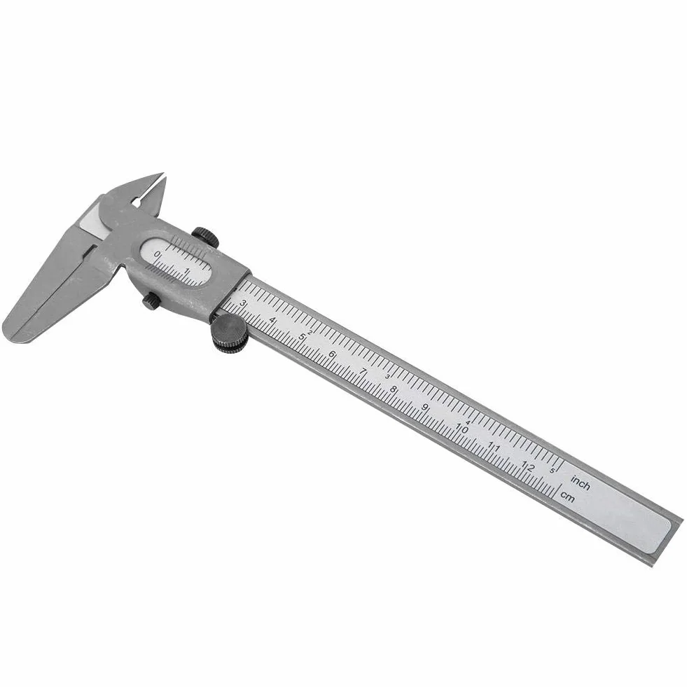 Łatwość odczytu metalowa suwmiarka, miernik MM i cale, metalowa suwmiarka, akcesoria pomiarowe do narzędzi DIY (5 cali)