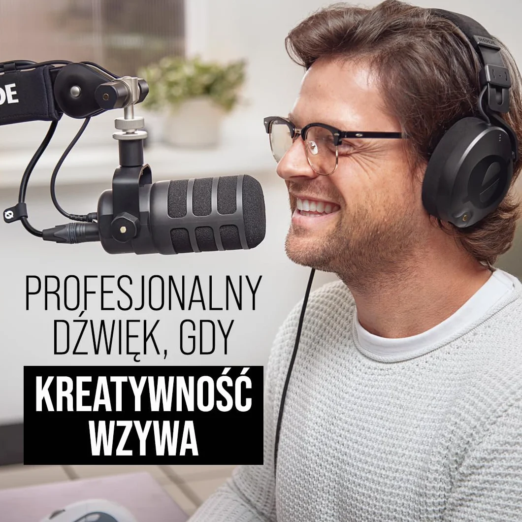 RØDE Mikrofon Dynamiczny, Czarny, 12,3 x 11 x 11 cm