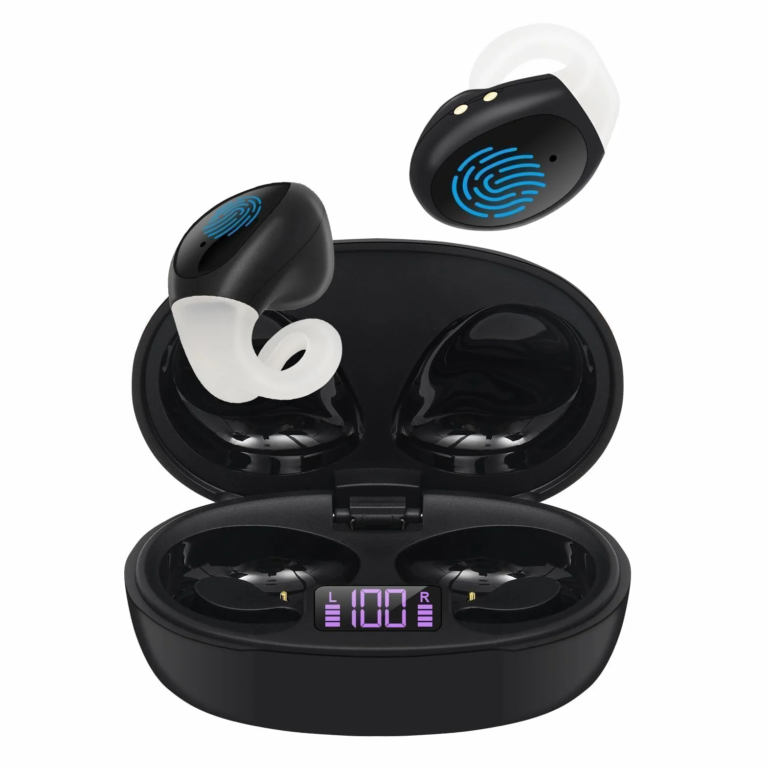 Nowe bezprzewodowe słuchawki Bluetooth z klipsem, otwarte przewodnictwo kostne, redukcja szumów mini Bluetooth 5.3, odpowiednie do biegania