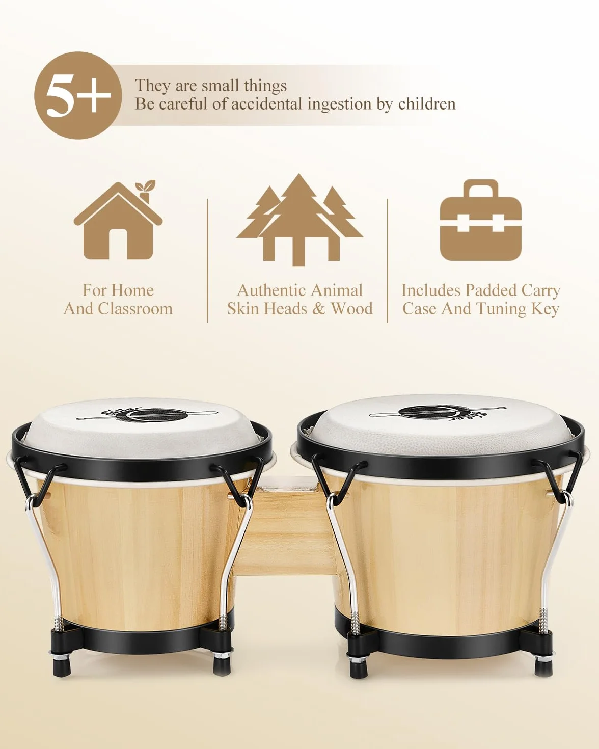 Eastar EBO-1 Wood 6+7 Bongo Drum