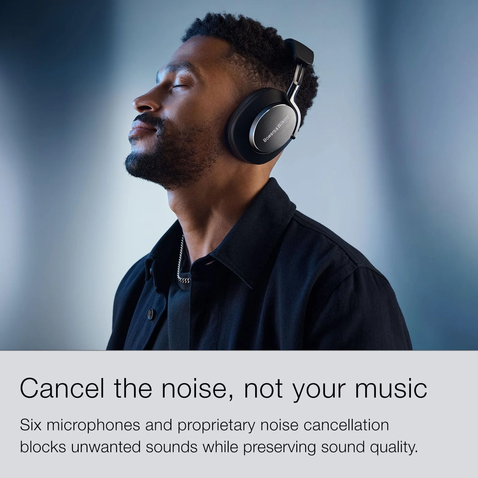 Bowers & Wilkins FP42978 PX8 bezprzewodowe słuchawki nauszne z Bluetooth i redukcją szumów, beżowe