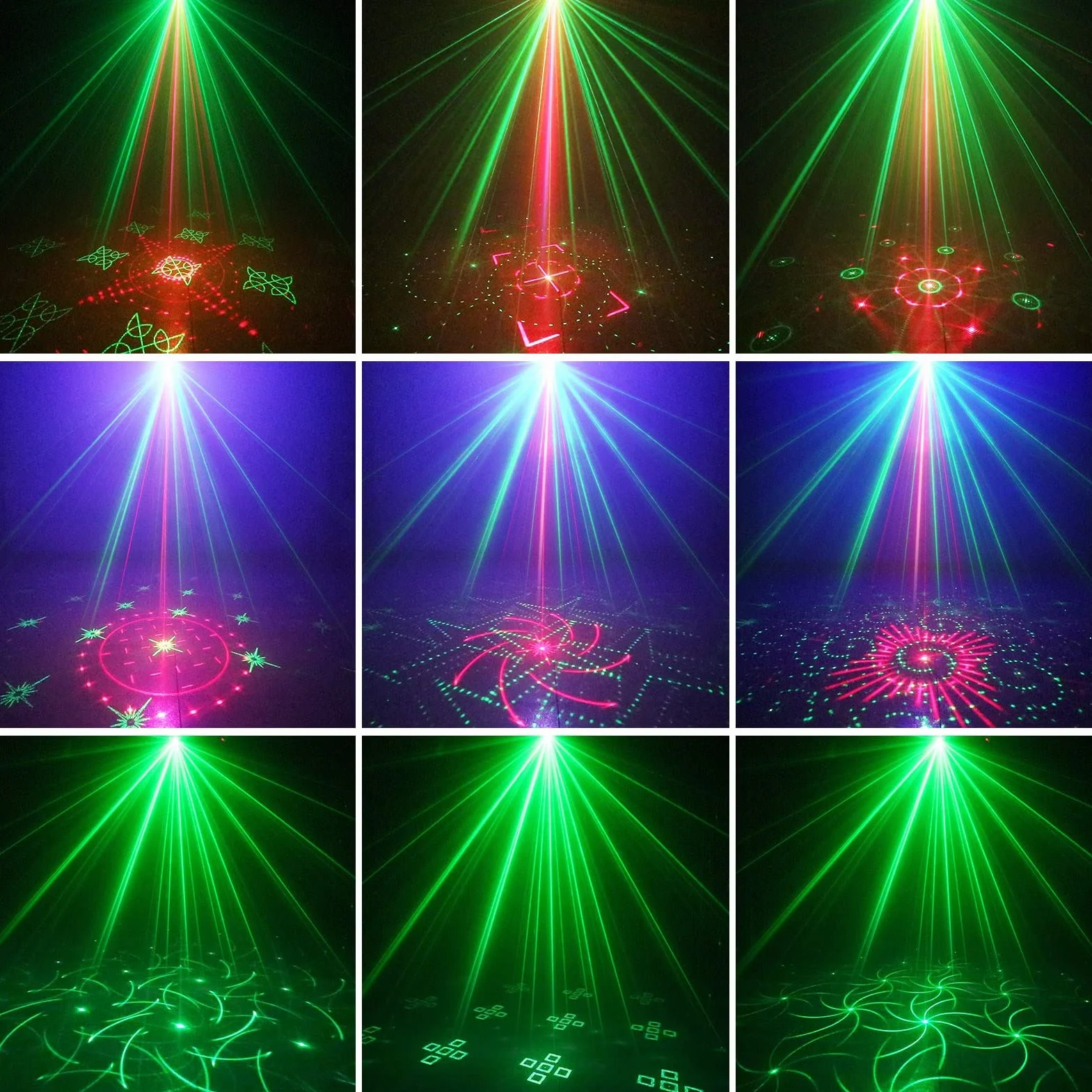 Nigecue Oświetlenie dyskotekowe z pilotem zdalnego sterowania, sterowane muzyką, światło dyskotekowe ze stroboskopem, sterowane głosem LED, kula dyskotekowa z kablem USB 2 m, na Halloween, Boże