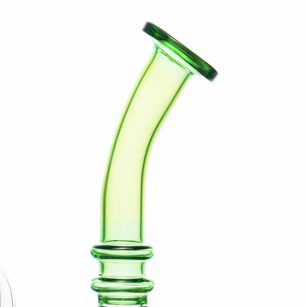 Szklane bongo z perkolatorem 14,4 mm kwarcowa nasadka miska zielona