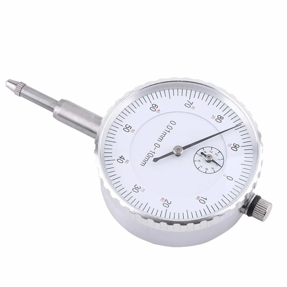 Precyzyjny czujnik zegarowy z zębatką i zębnikiem ze stali nierdzewnej z czujnikiem zegarowym 0-10 mm z dokładnością 0,01 mm
