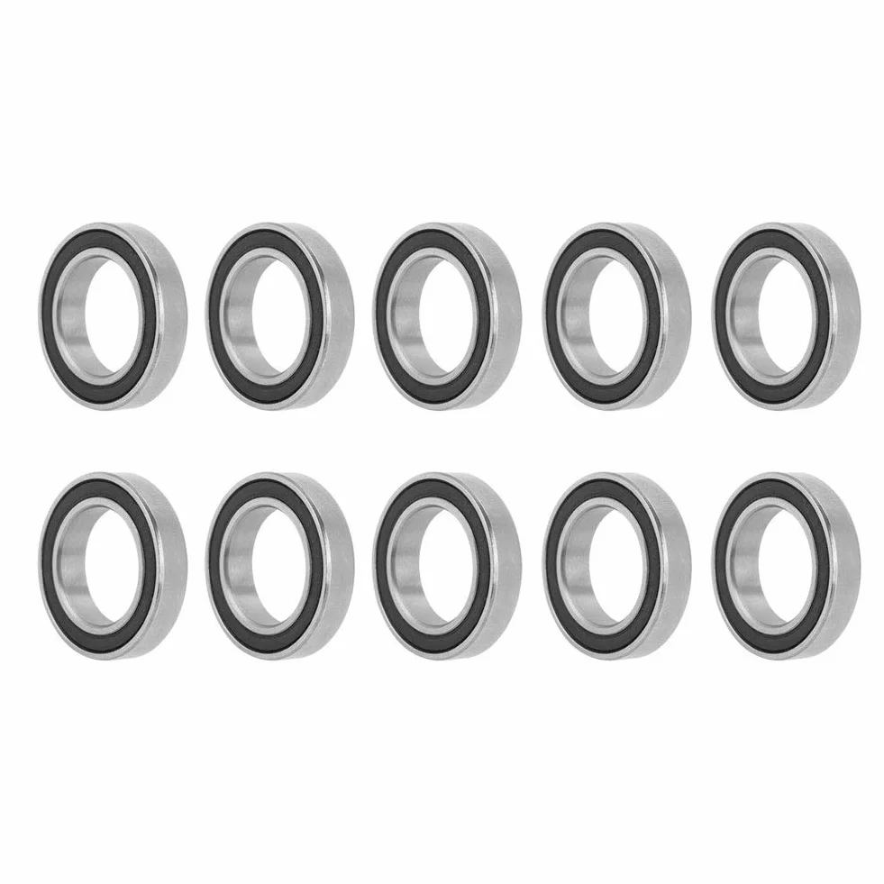 10 szt. Łożysko kulkowe zwykłe Łożysko gumowe z uszczelnieniem 15 × 24 × 5 mm Łożysko kulkowe 6802-2RS Łożysko kulkowe o dużej prędkości