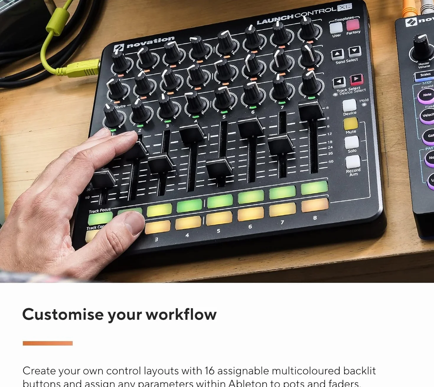 Novation Launch Control XL MKII Kontroler USB MIDI do Ableton Live z możliwością przypisania elementów sterujących