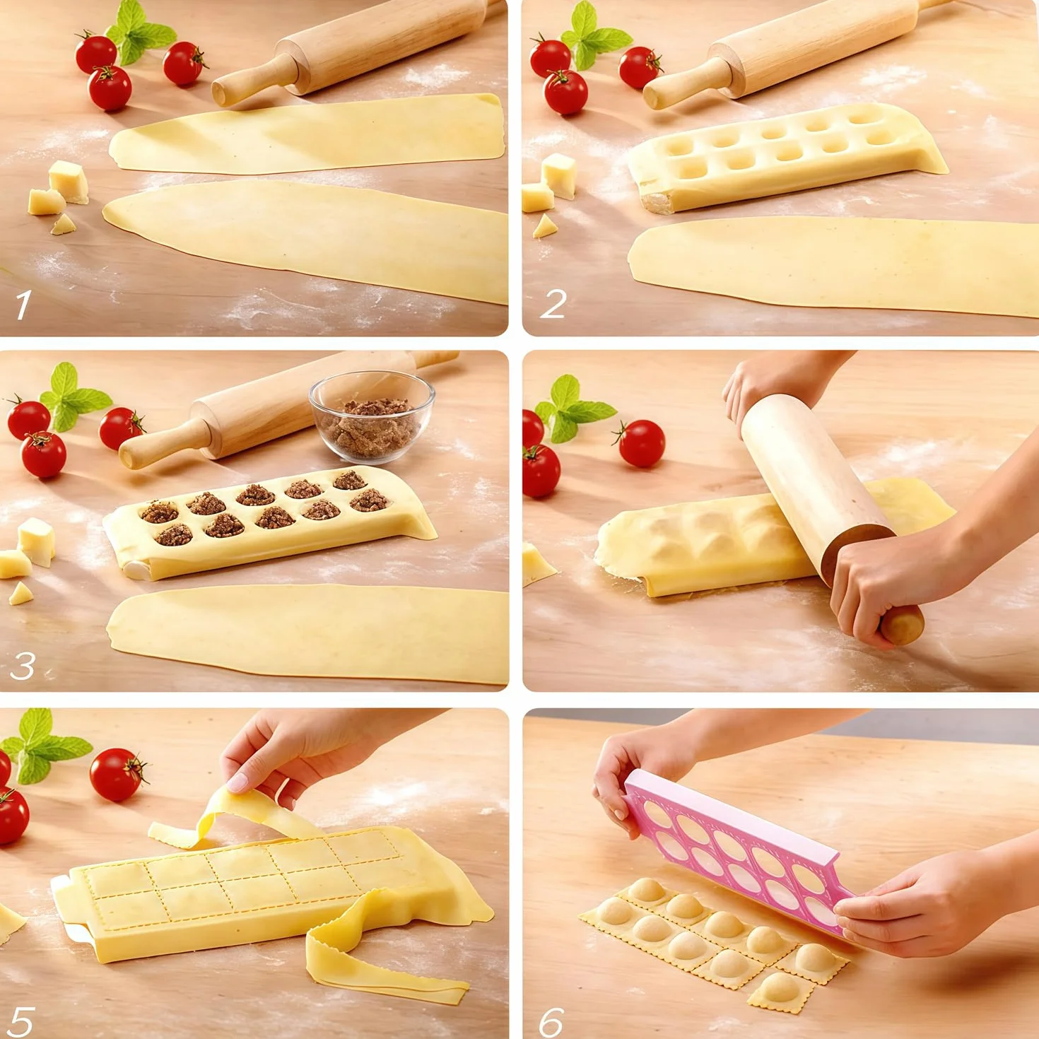 Foremka do wycinania ciasta, ravioli, prostokątna, do ravioli, ravioli, do ravioli, do ravioli