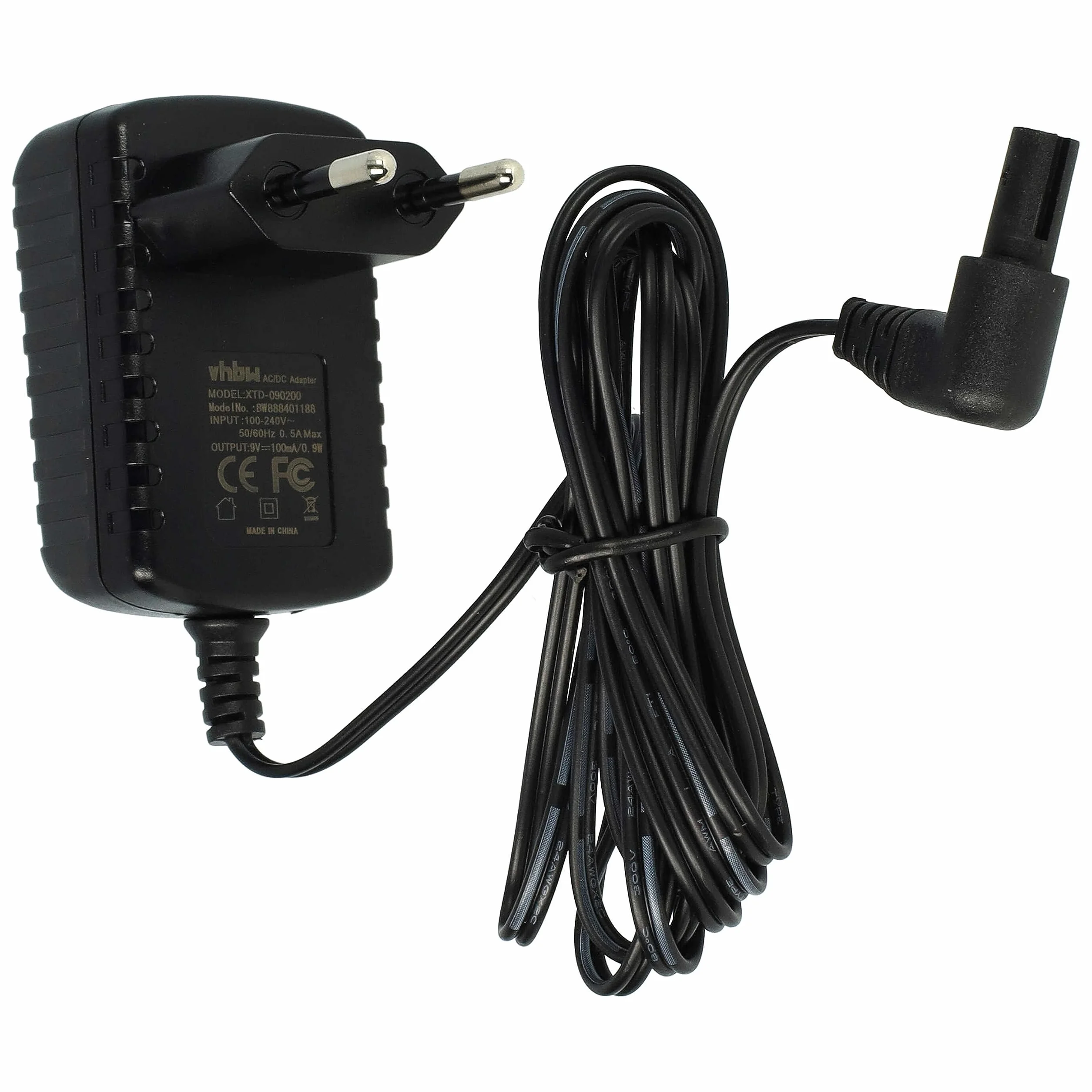 vhbw Zasilacz sieciowy kompatybilny z Black & Decker GSL300 typ 1, KC36LN H1, KC36LN H2 narzędziem, elektronarzędziami - 200 cm