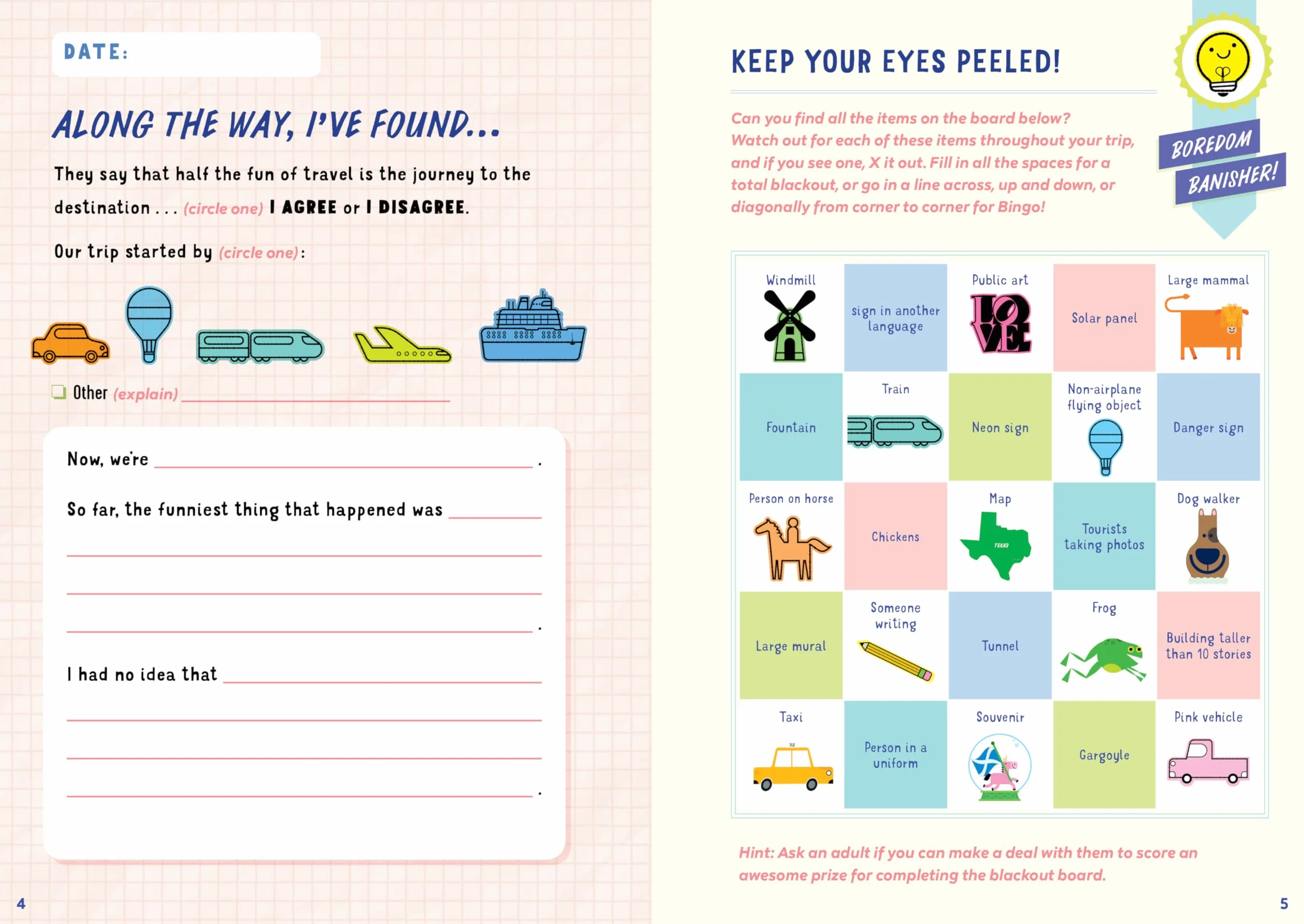 The Ultimate Travel Journal for Kids: Awesome Activities for Your Adventures