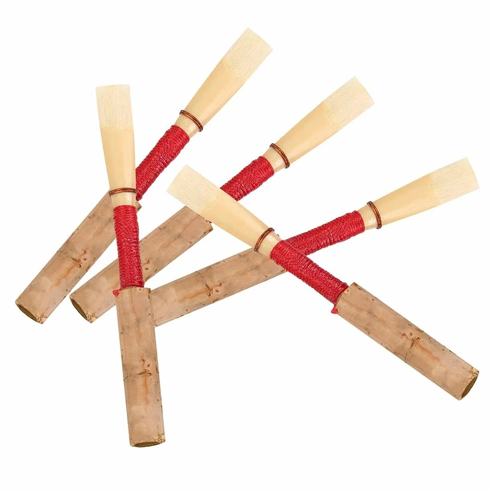VBESTLIFE Stroiki do oboju, 5 sztuk, Średnia siła, Bambus, Transparentny, Oboe Reeds, C-dur, Classic