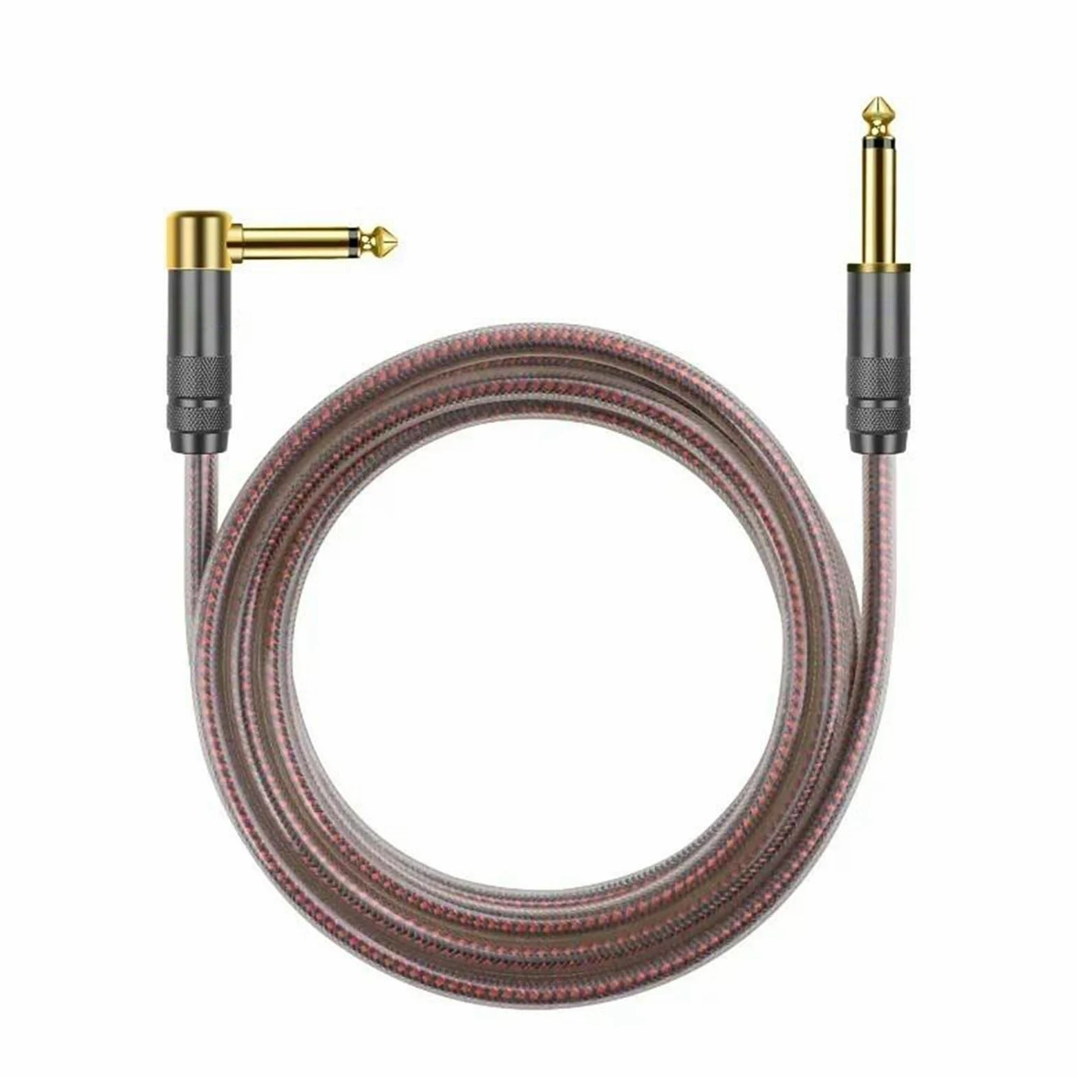 Kabel Audio TS 6,35 Mm 1/4 Cala Profesjonalny Wzmacniacz Gitarowy Przedwzmacniacz Mikser Kabel Głośnikowy Kabel do Instrumentów Gitarowych (Color : 12m)