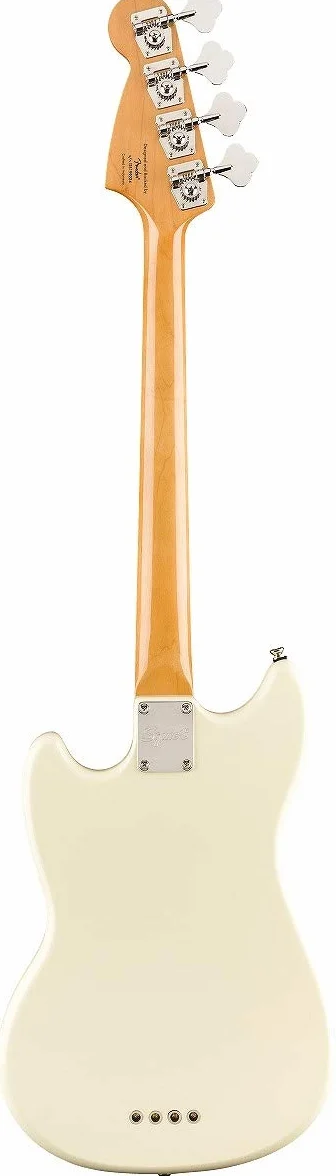 Squier by Fender Classic Vibe Mustang Bas z lat 60-tych - laur - biały olimpijski