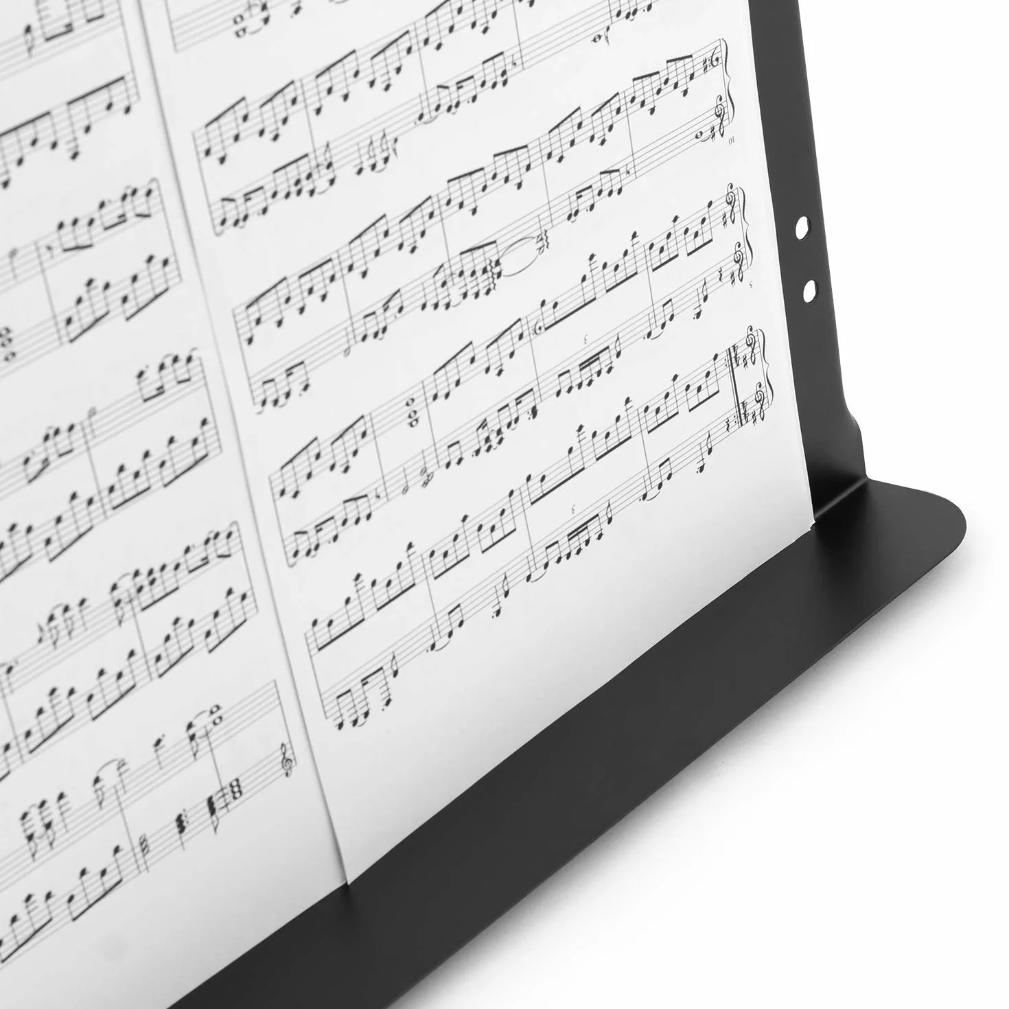Mad About MS01 stojak muzyczny na biurko – metalowy uchwyt na nuty, uchwyt na książki, czarny, MA-MS01