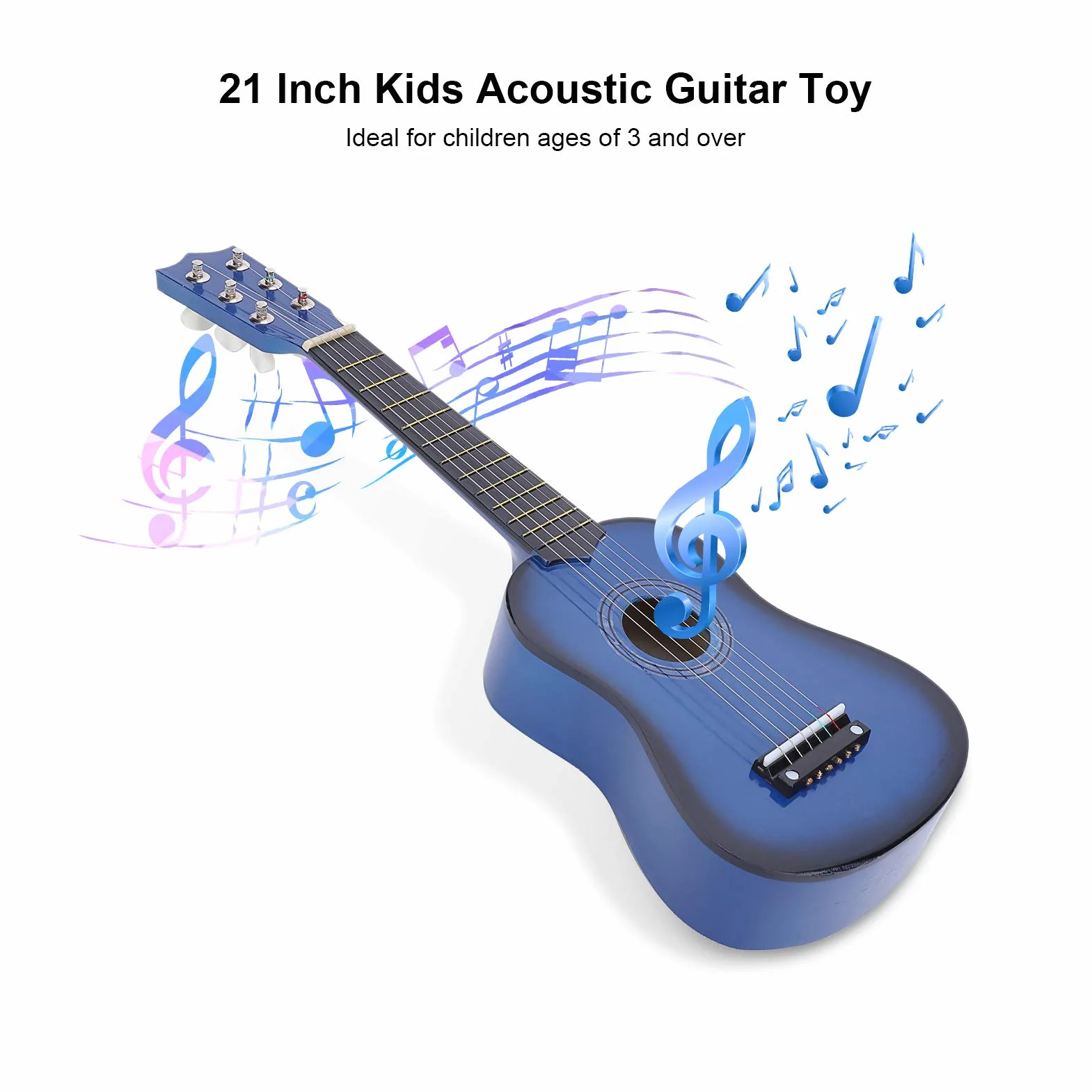 Ejoyous Ukulele 21 cali dla początkujących dzieci gitara koncertowa 6-strunowa, gitara klasyczna dla dzieci i dorosłych początkujących