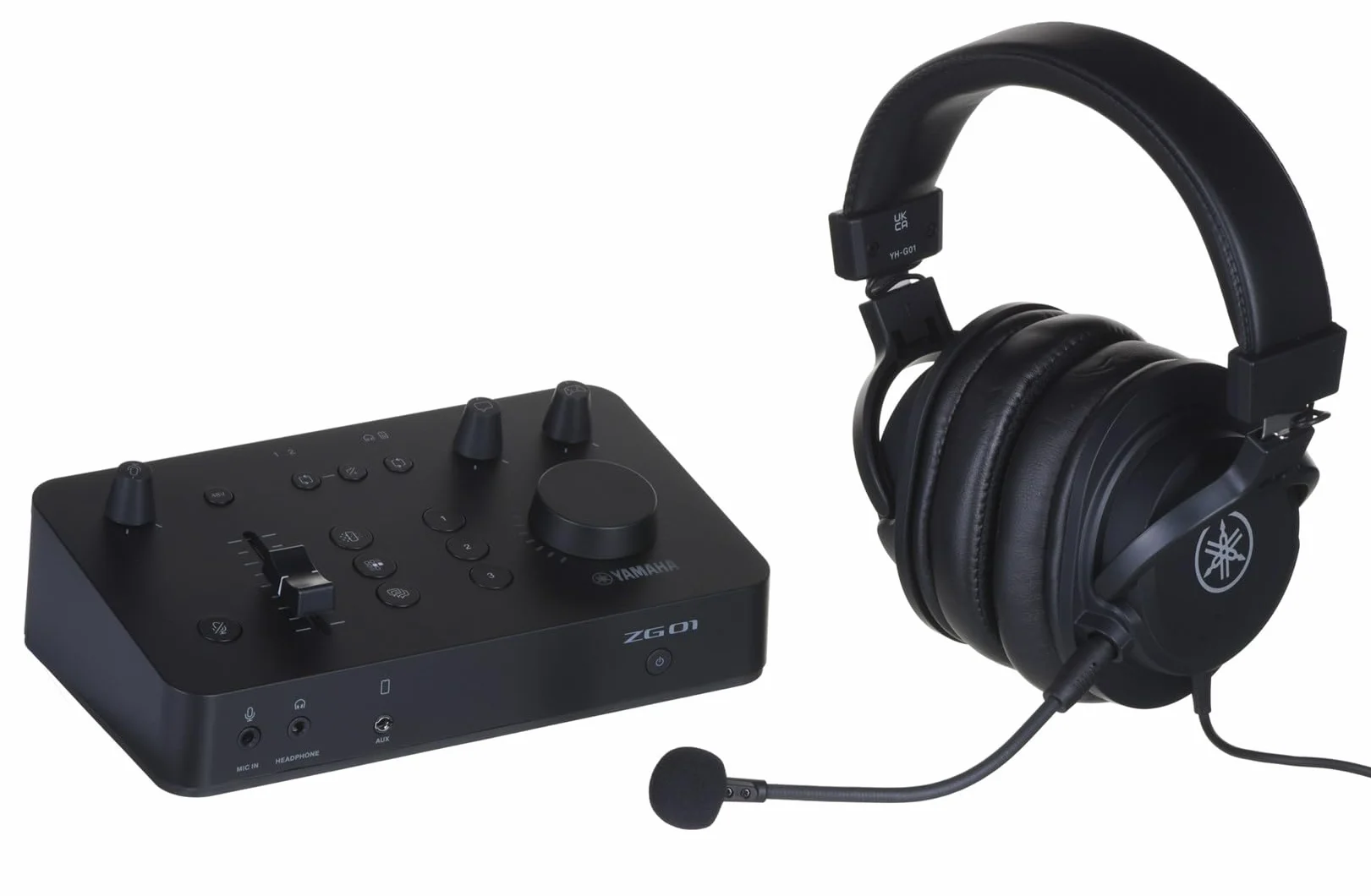 Yamaha ZG01 Pakiet All-in-One – dzięki zestawowi audio ZG01 Game Streaming Audio Mixer i zestawowi słuchawkowemu YH-G01 Studio Quality – do Windows, Mac, iOS i Android