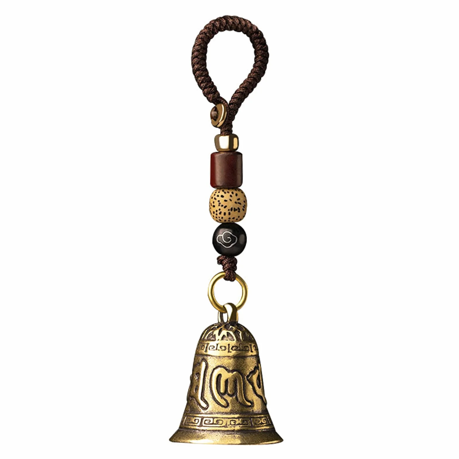 Wiszący Dzwon, Dzwonek Feng Shui, Metalowy Dzwonek W Antycznym Stylu, Wykwintna Rzeźba Dekoracyjny Dzwonek Powodzenia Dzwonek Do Torby Brelok Do Plecaka