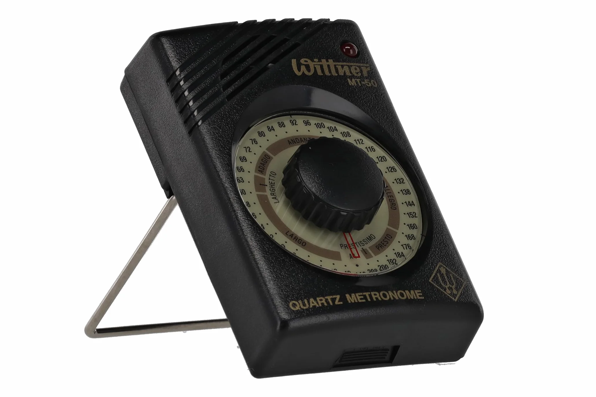 Wittner Metronom kwarcowy MT-50-40-208 uderzeń/minutę 39 pozycji tempa wyświetlacz LED głośnik 440 Hz słuchawki