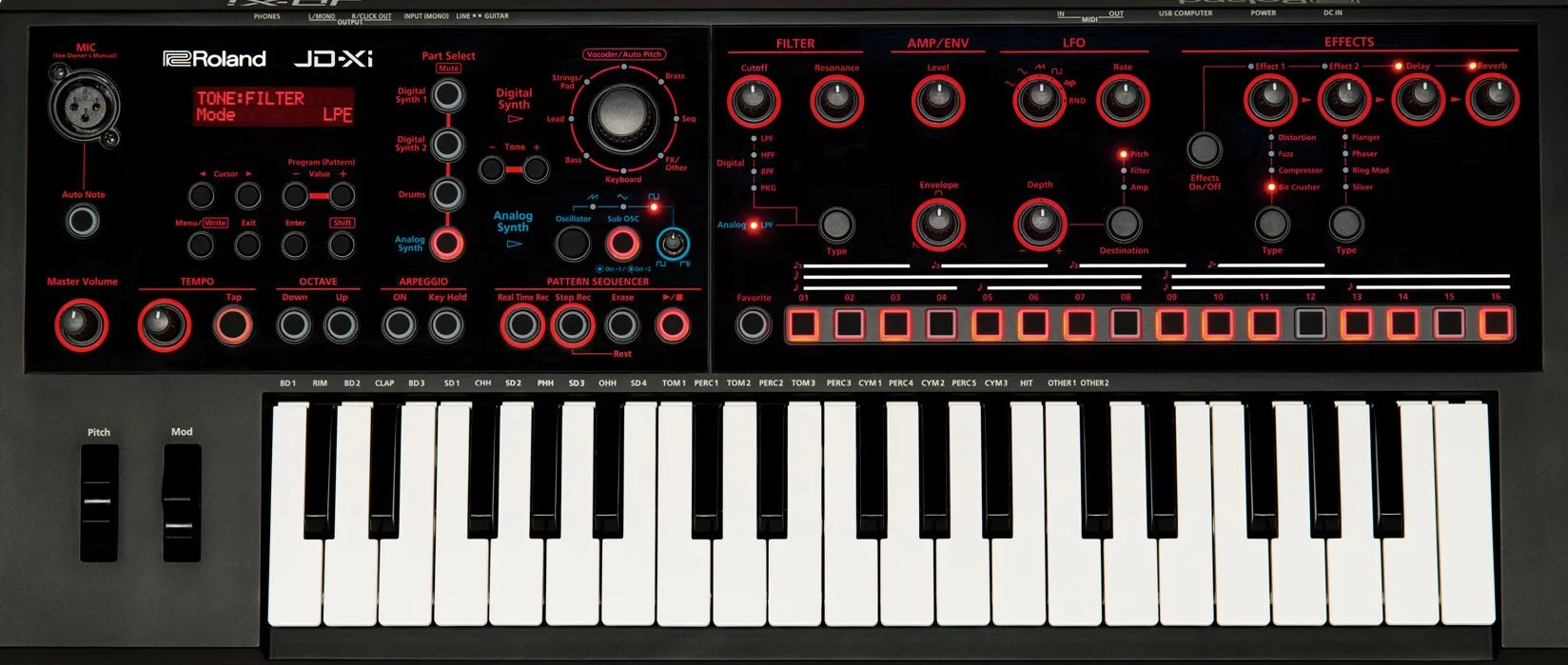 Roland JD-Xi Interactive Analog/Digital Crossover Synthesizer