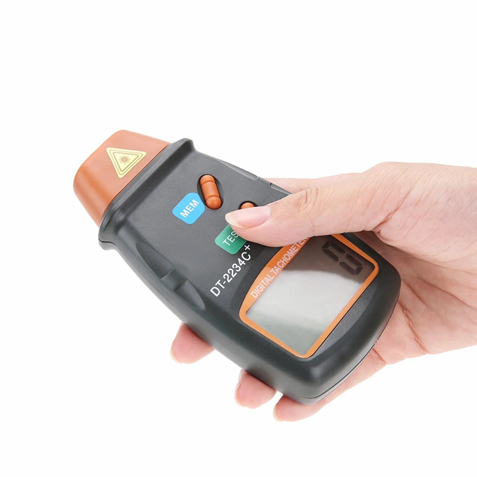 DT-2234C LCD Cyfrowy Mini RPM Tester Miernik Laserowy Obrotomierz Fotograficzny Bezdotykowy Fotoelektryczny Obrotomierz RPM Tester dla Silnika i Przemysłu