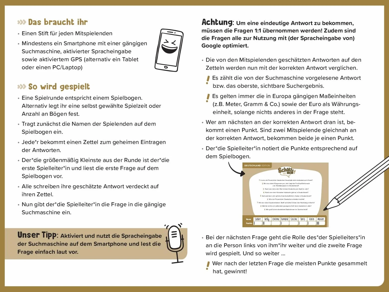 Schätz mal! Deutschland Edition: Das Quiz mit Lach- und Staungarantie I Ab 10 Jahre I 2-8 Spieler I Spiele-Block