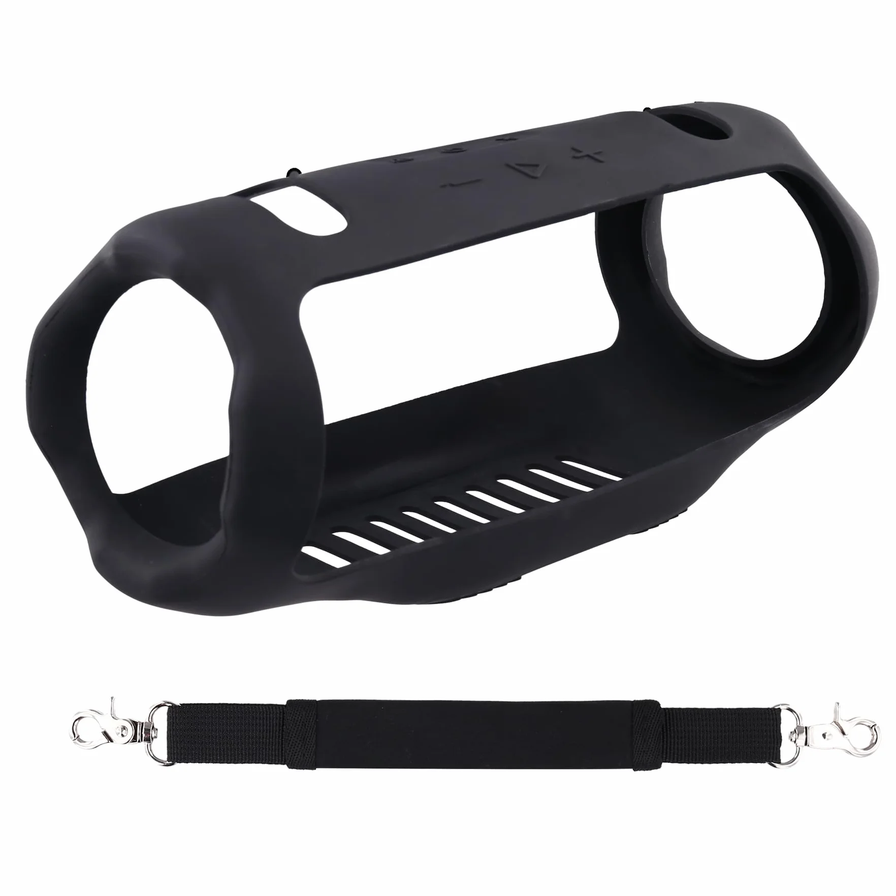 co2CREA Etui do przenoszenia, silikonowe etui kompatybilne z JBL Xtreme 4, przenośny głośnik Bluetooth, ultralekki, silikonowy pokrowiec ochronny z uchwytem głośnikowym (głośnik nie wchodzi w zakres