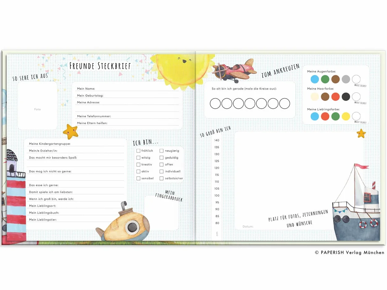 Kindergartenfreunde - FAHRZEUGE: ein Album für meine ersten Freunde (Freundebuch Kindergarten 3 Jahre)
