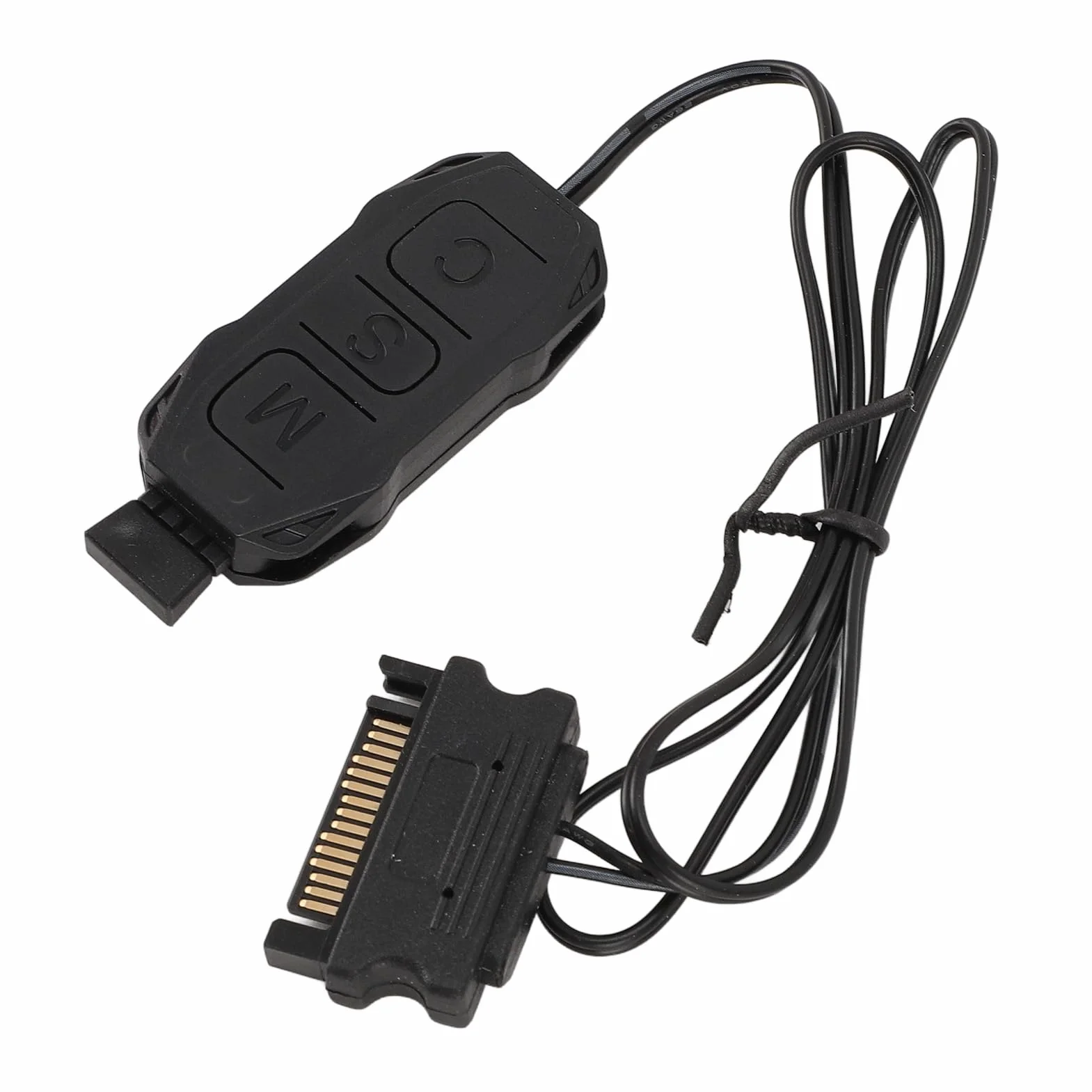 Kontroler Wentylatora Serial ATA Power RGB, Zestaw Kontrolera Wentylatora ARGB PC, 21 Klawiszy do 3-pinowej Taśmy LED LED 5 V, Pilot, Drut Miedziany, Chowana Konstrukcja,
