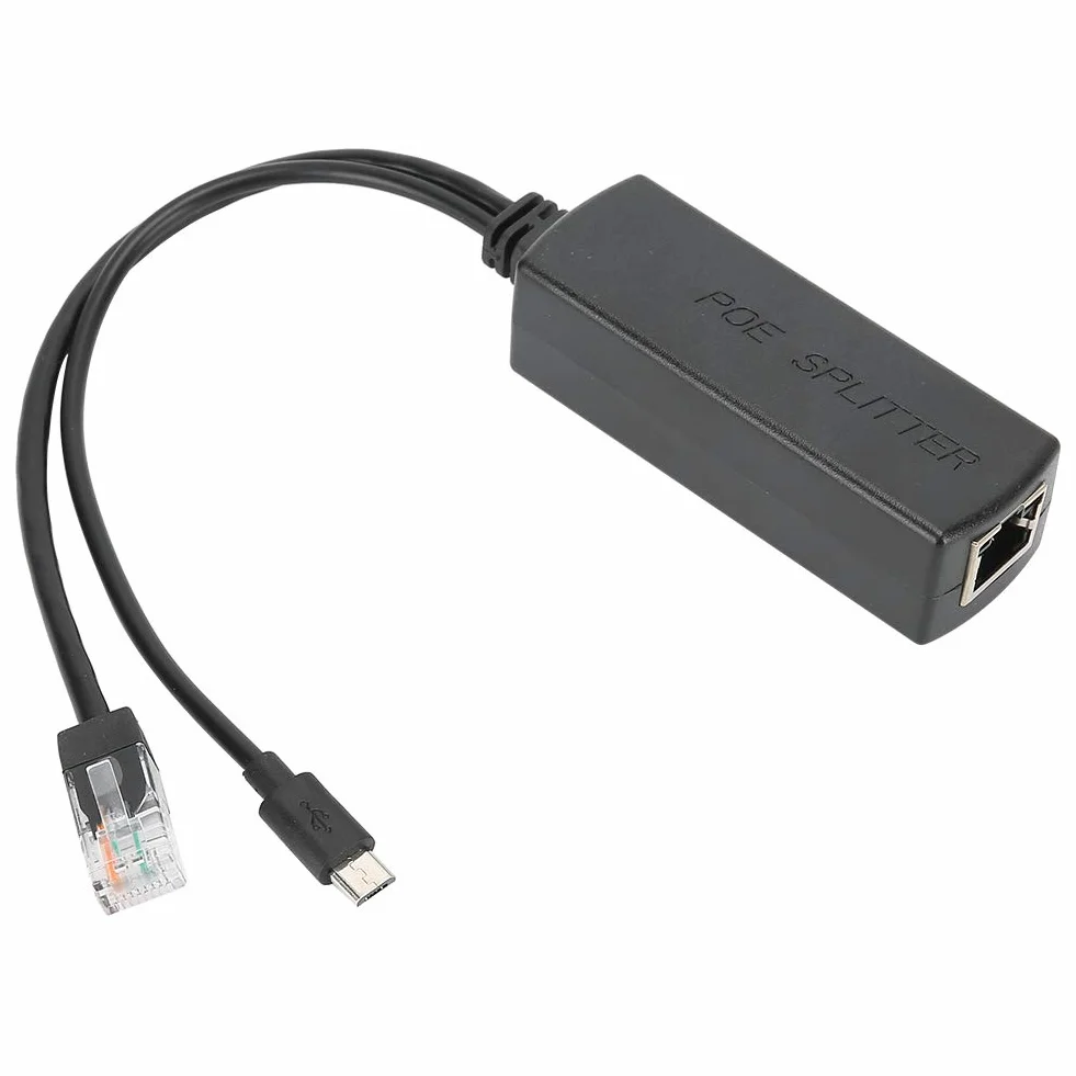 Moduł Zasilacza Rozdzielacza POE Odpowiedni do Tabletu, Standardowy Kabel Separujący USB 48 V do 5 V, Adapter POE Obsługuje Niechciane Zasilanie 48 V Przez Ethernet