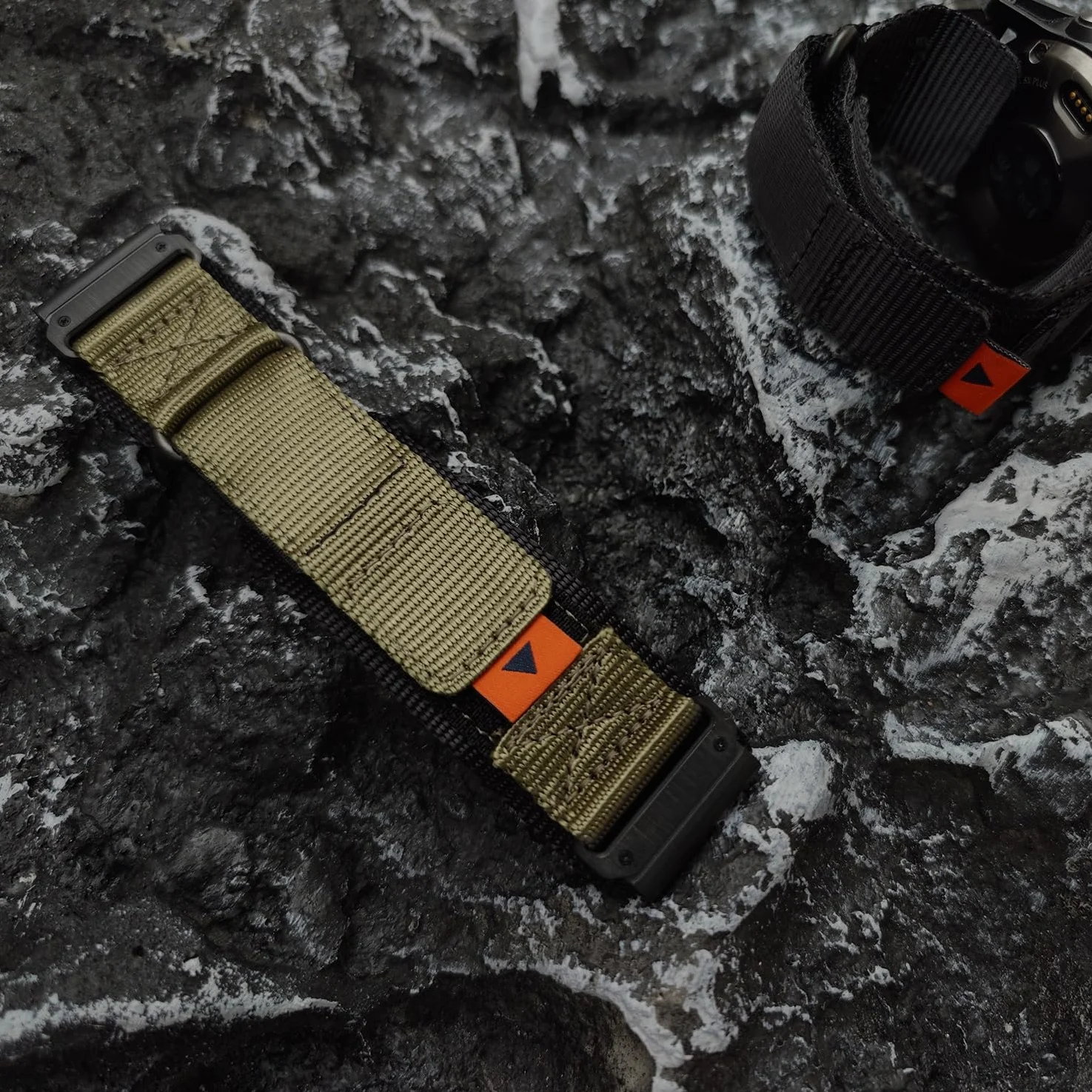 YOOSIDE taktyczna nylonowa bransoletka do zegarka Garmin Fenix 7X / Fenix 6X / Fenix 5X / Enduro 2, QuickFit, 26 mm, pleciony nylonowy pasek na nadgarstek do Tactix 7 Pro, Descent Mk2, QuickFit 26mm