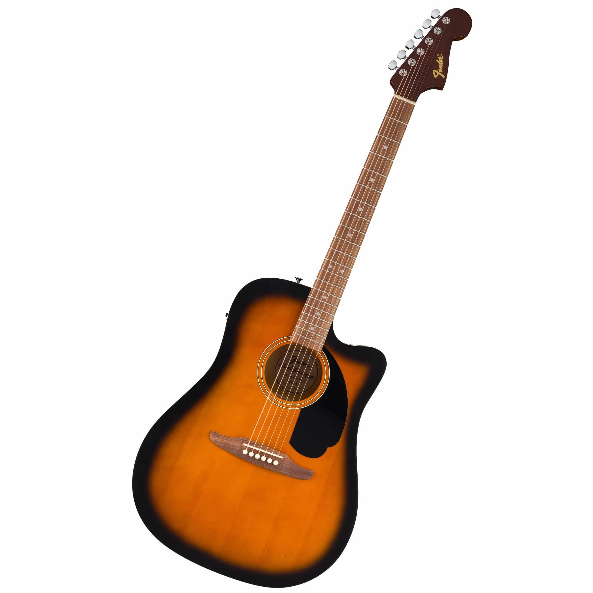 Fender California Debut Redondo Dreadnought z wycięciem CE gitara akustyczna, świerkowy top, czarny pickguard, 2-kolorowy Sunburst