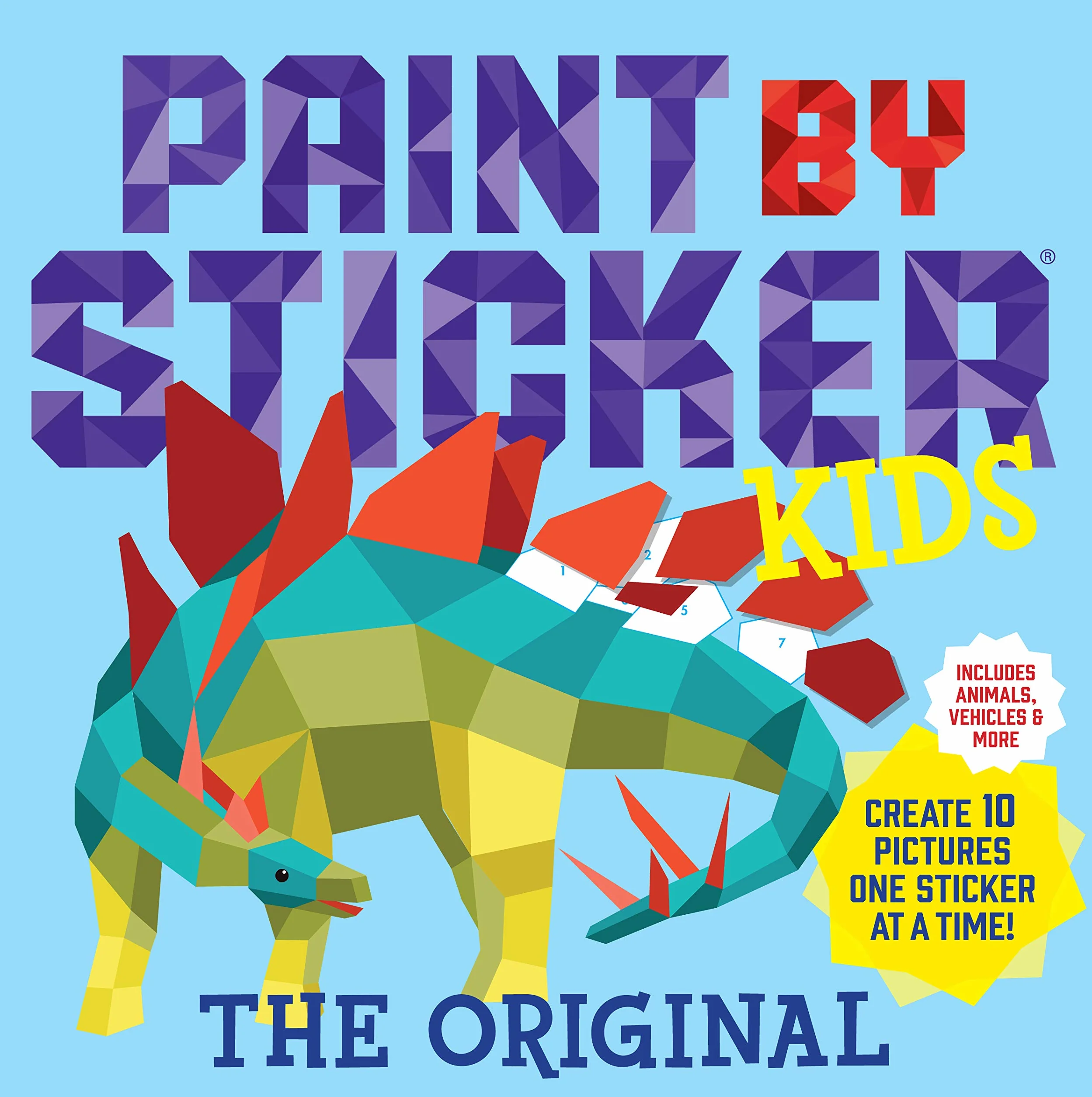Paint by Sticker Kids: Create 10 Pictures One Sticker at a Time! (Kids Activity Book, Sticker Art, No Mess Activity, Keep Kids Busy)